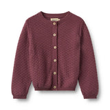 Magnella Knit Cardigan - Eggplant