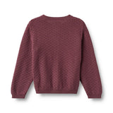 Magnella Knit Cardigan - Eggplant