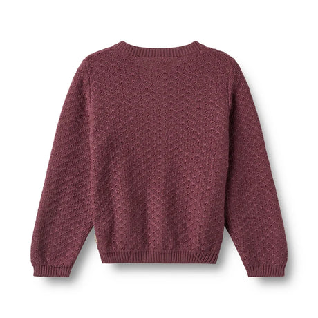 Magnella Knit Cardigan - Eggplant