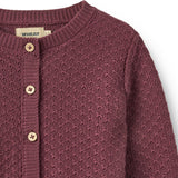 Magnella Knit Cardigan - Eggplant
