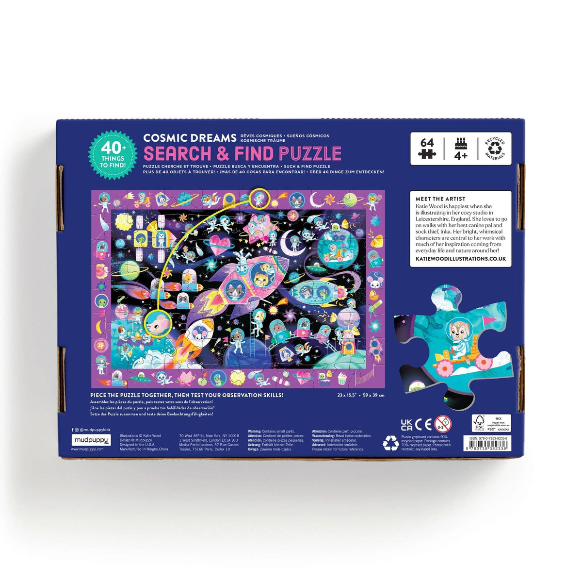 64 Piece Search & Find Puzzle - Cosmic Dreams