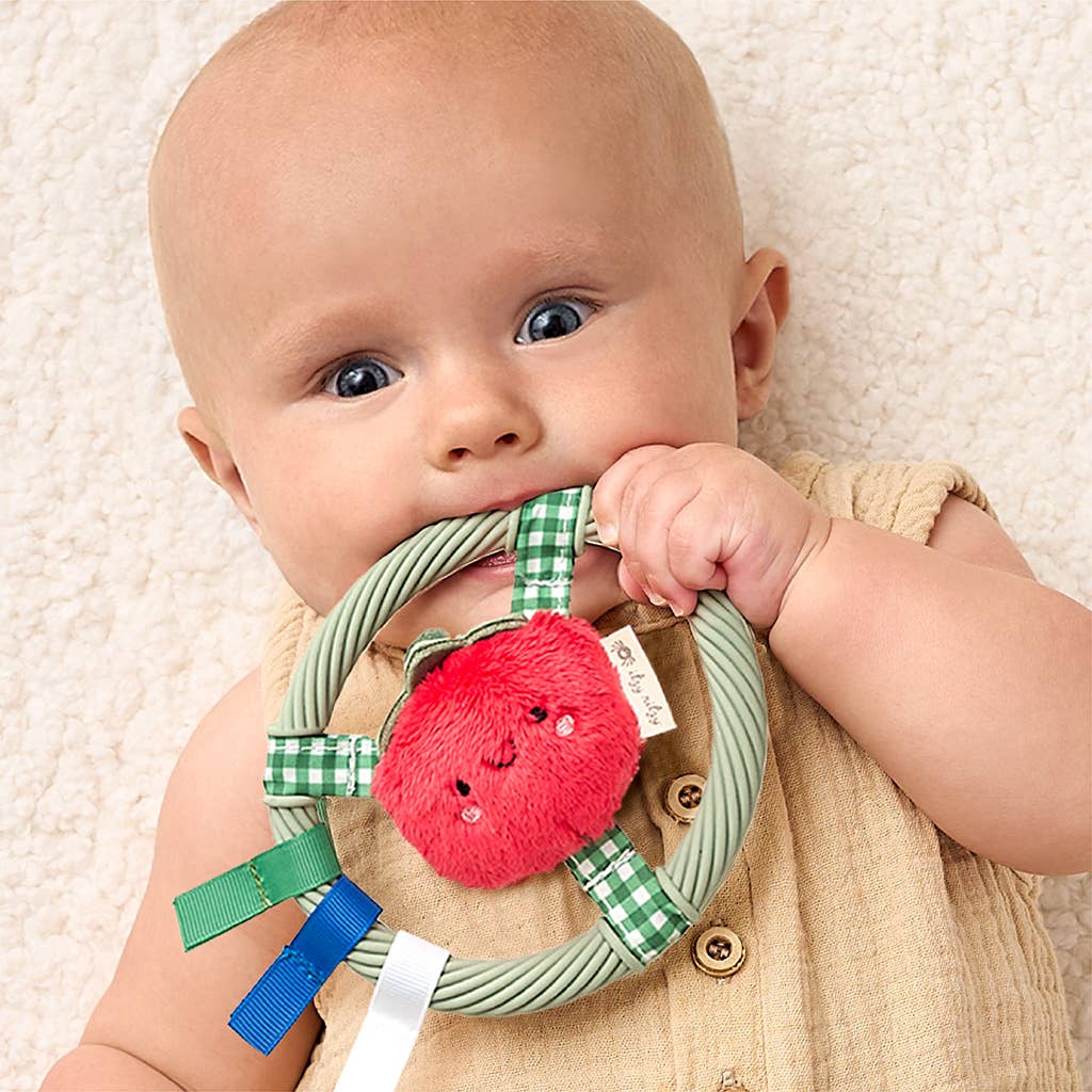 Itzy Ring Pal Teether - Taupe Bear