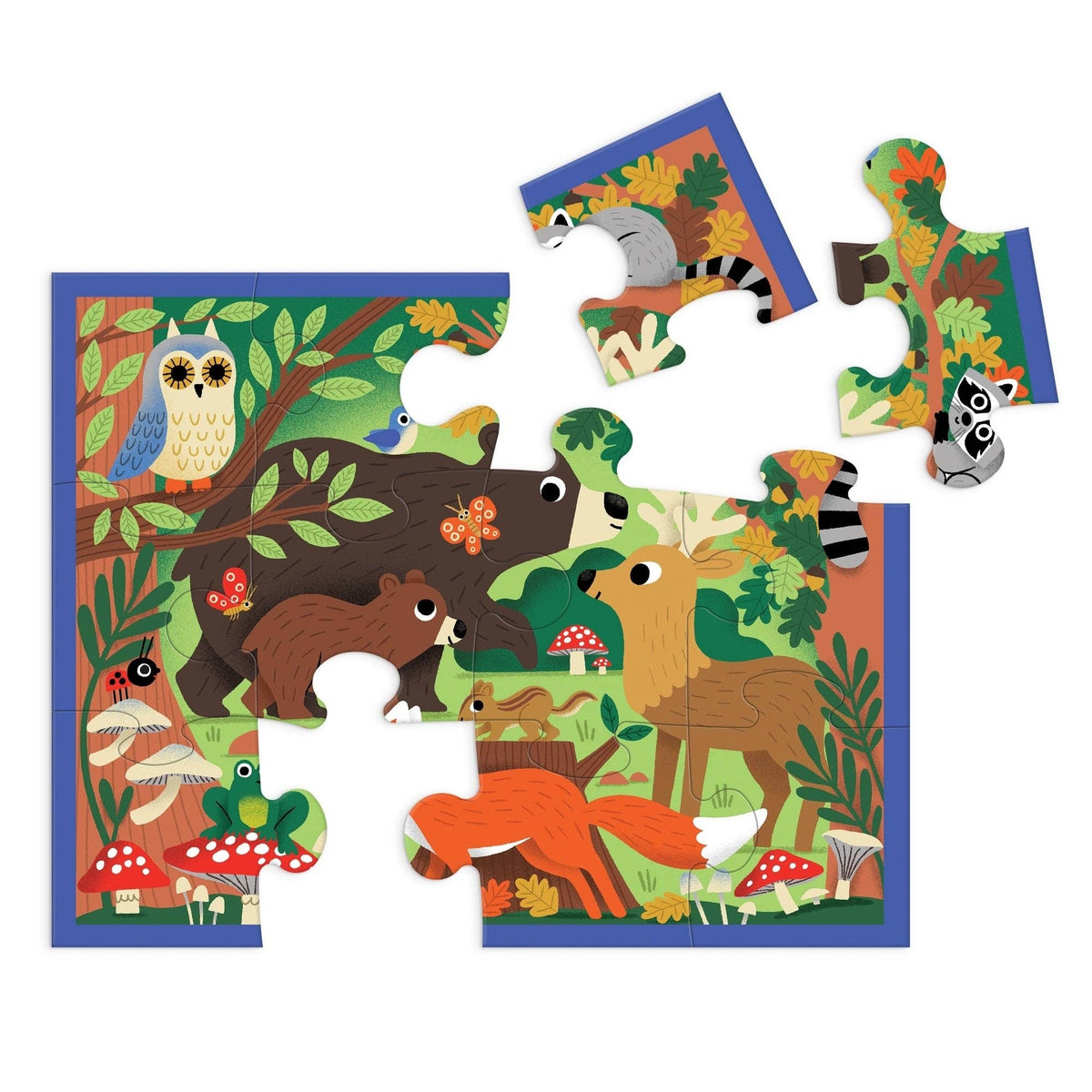 12 Piece Pouch Puzzle - Woodland
