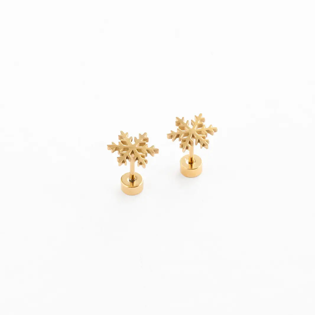 Pip Pop Post Earrings - Snowflake