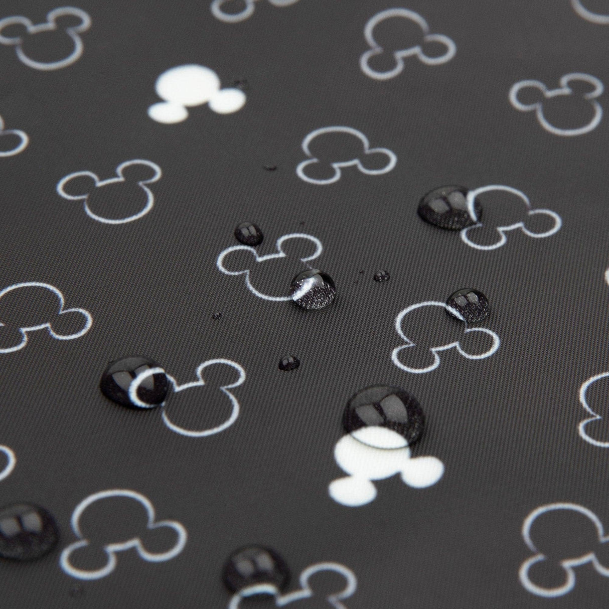 Sleeved Bib - Mickey Mouse Icon Black + White