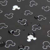 Sleeved Bib - Mickey Mouse Icon Black + White