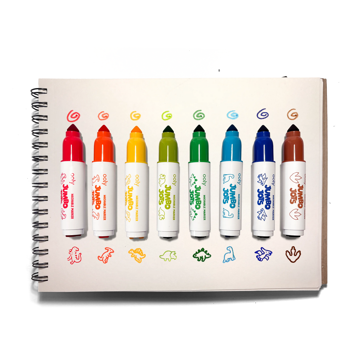 Jumbo Jots Dual Tip Stamp Markers - Dinosaur