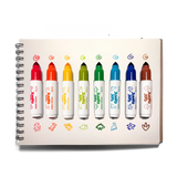 Jumbo Jots Dual Tip Stamp Markers - Dinosaur