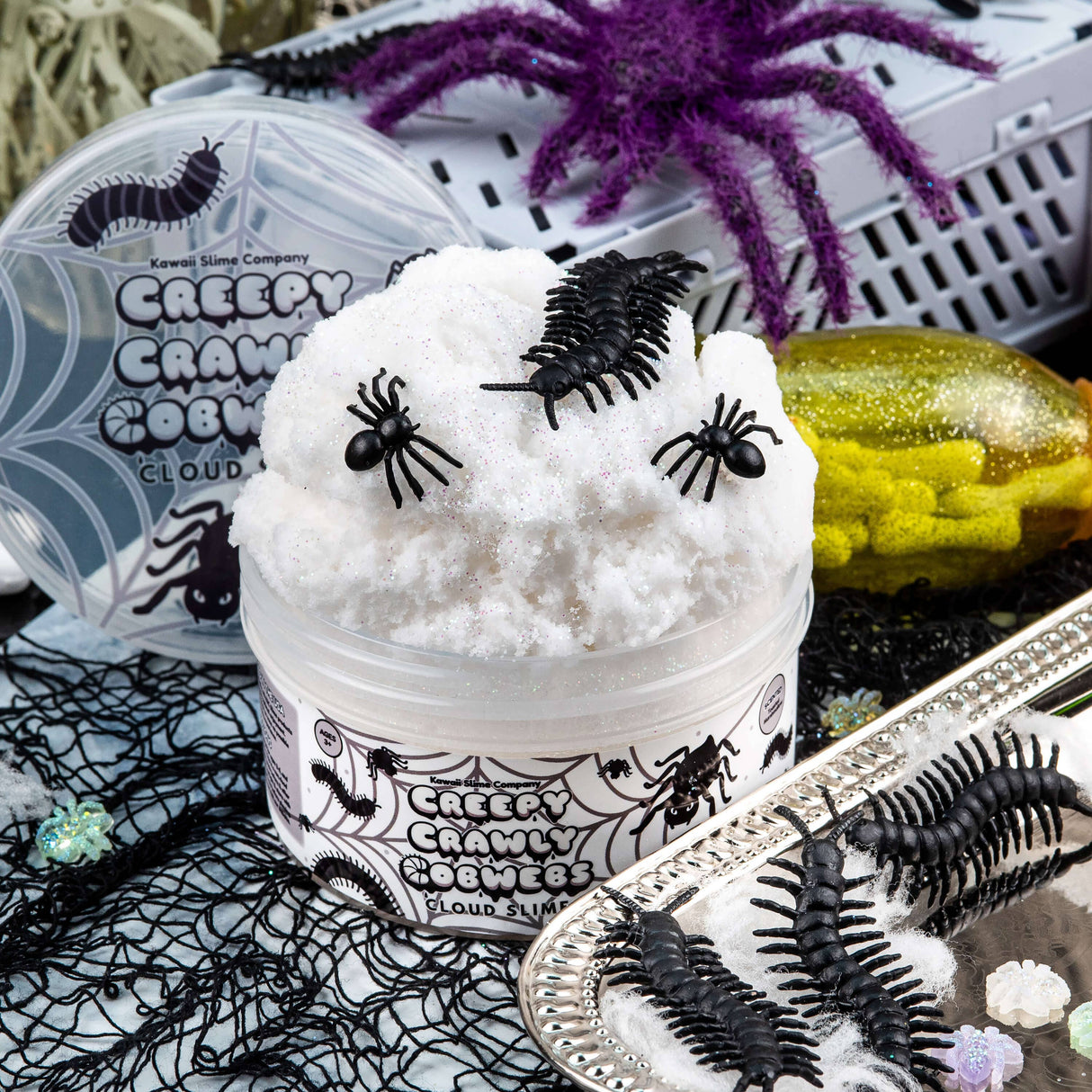 Kawaii Slime - Creepy Crawly Cobwebs Cloud Slime