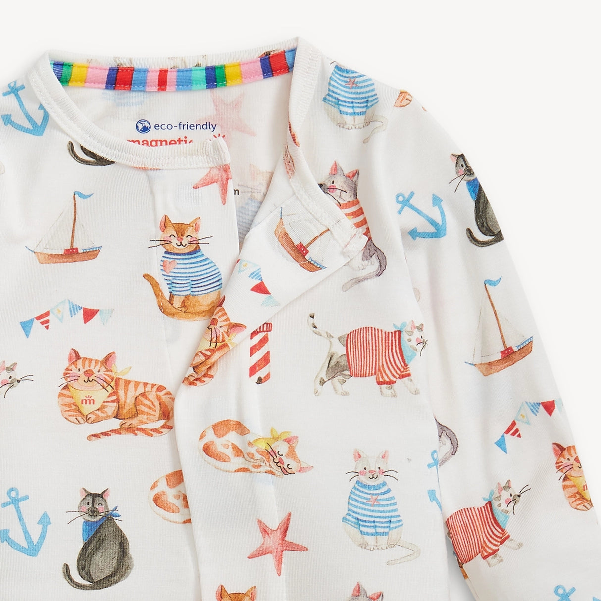 Magnetic Me Modal Footie - Yachty Pawty