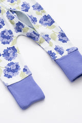 Zip Romper - Hydrangeas