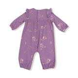 Ruffle Sleeve Romper - Woodsorrel