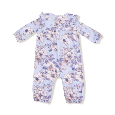 Ruffle Sleeve Romper - Woodrose Peri