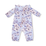 Ruffle Sleeve Romper - Woodrose Peri