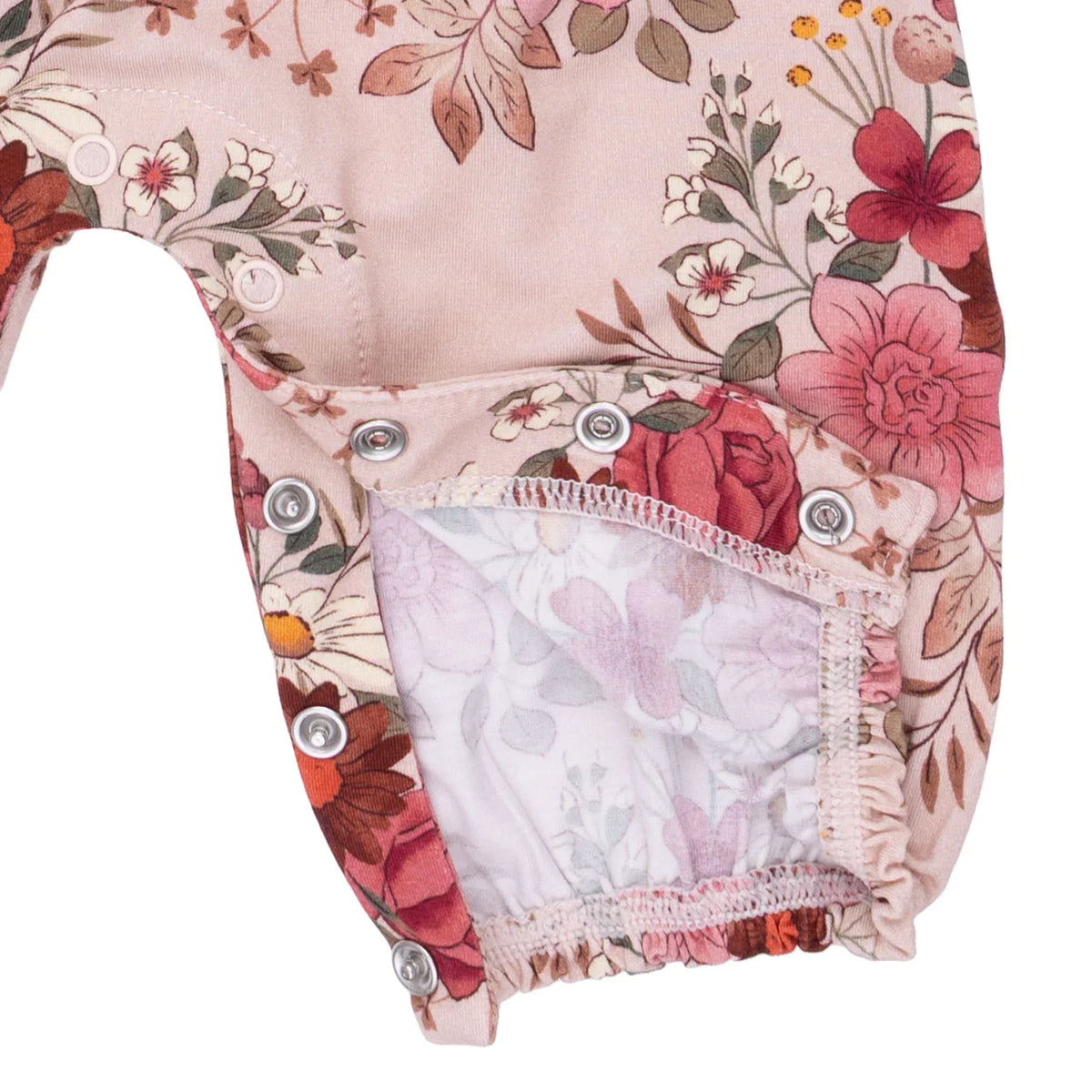 Ruffle Sleeve Romper - Sabrina Floral