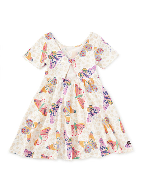 Twist Back Ballet Dress - Jaguar Spot Butterflies