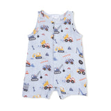 Sleeveless Shortie Romper - Crayon Construction