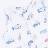 Sleeveless Shortie Romper - Fishing Lures