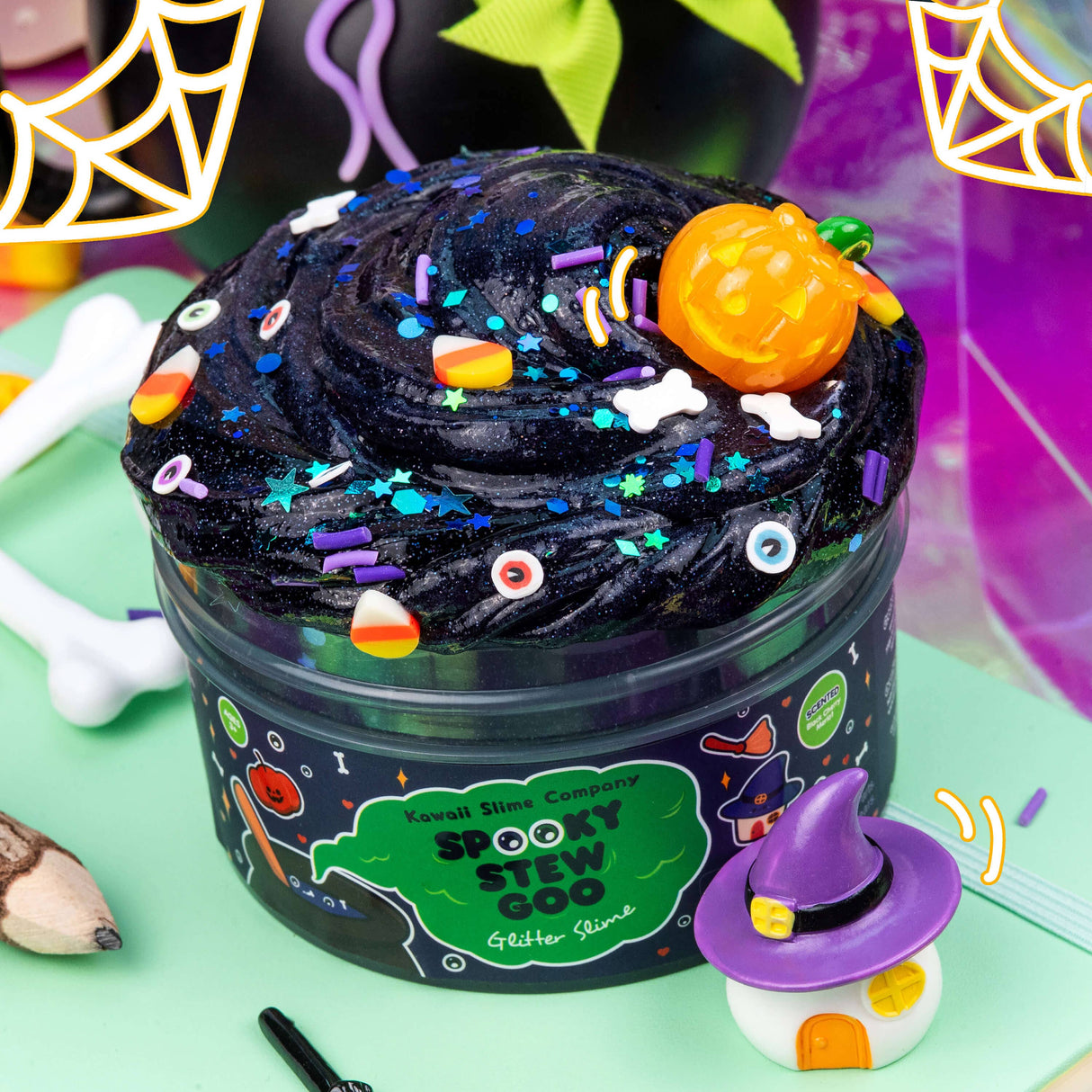 Kawaii Slime - Spooky Stew Goo Glitter Slime