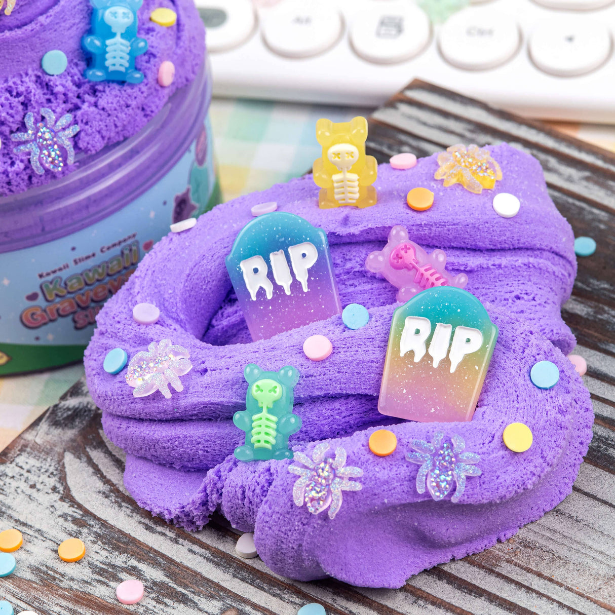 Kawaii Slime - Kawaii Graveyard Cloud Creme Slime