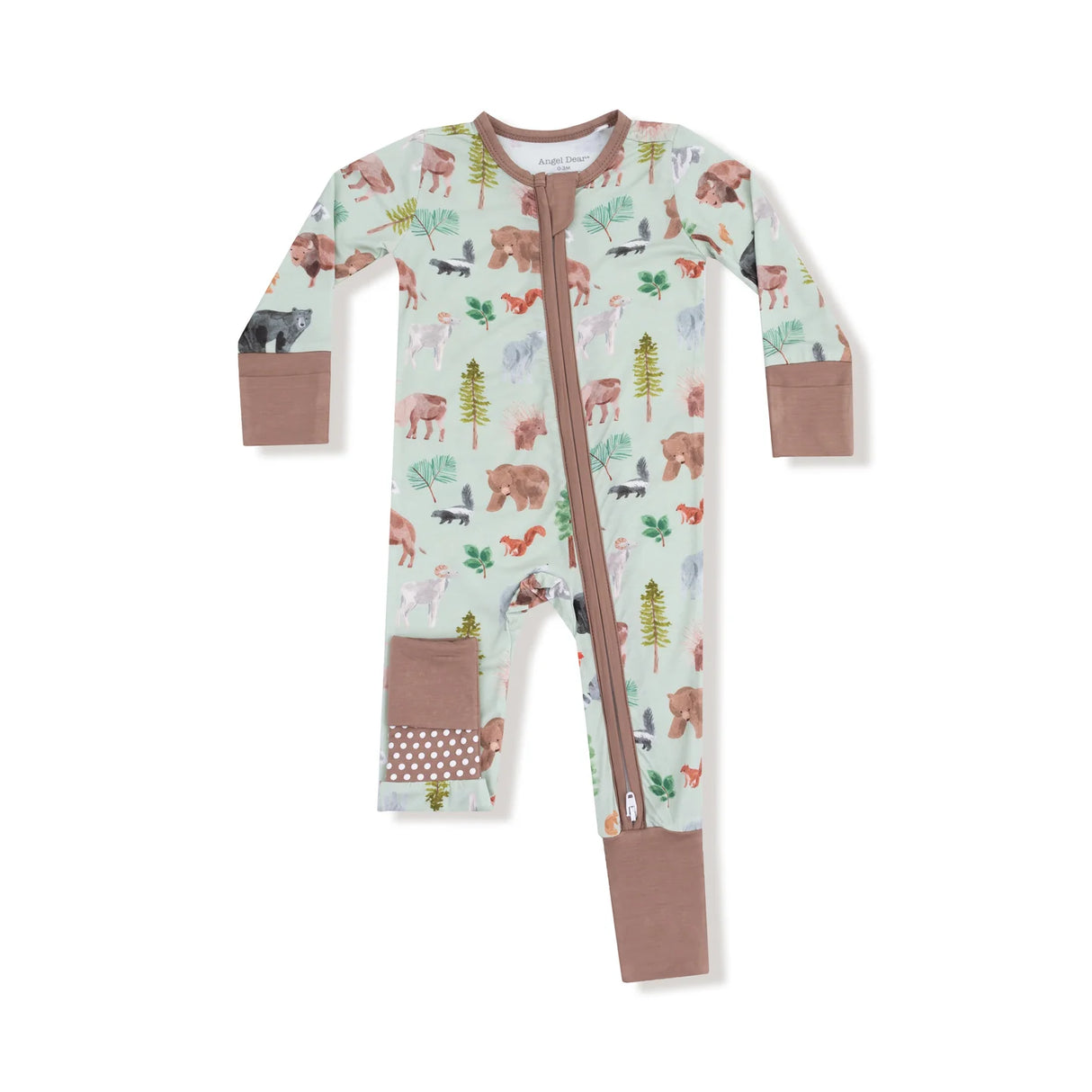 Zip Romper - American Woodland Animals