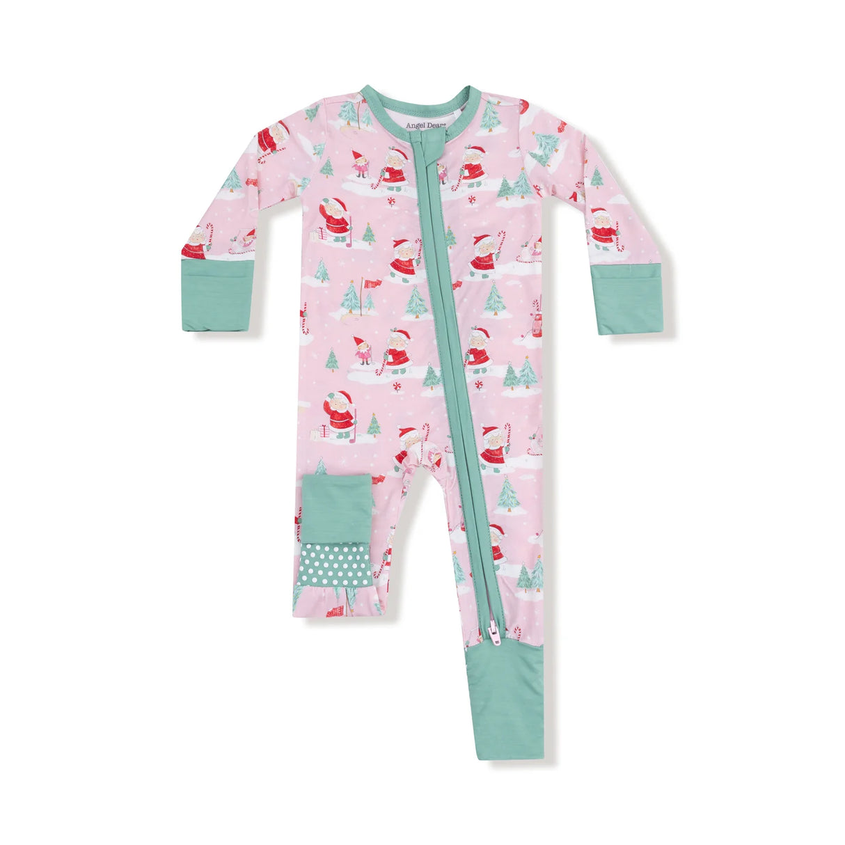 Zip Romper - Golfing Mrs. Claus