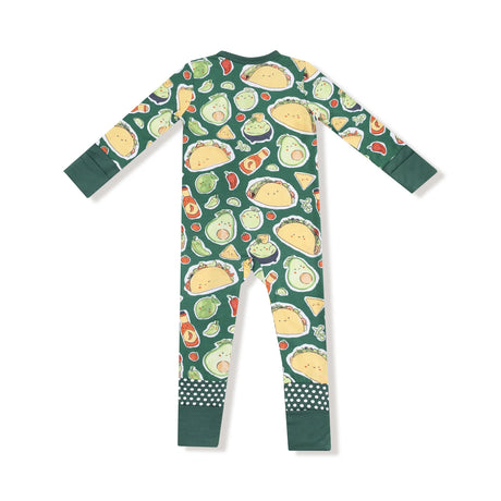 Zip Romper - Happy Tacos