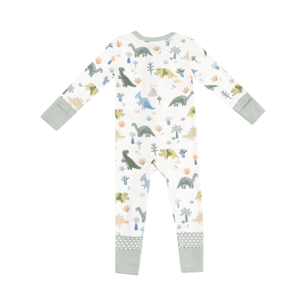 Zip Romper - Soft Dinos
