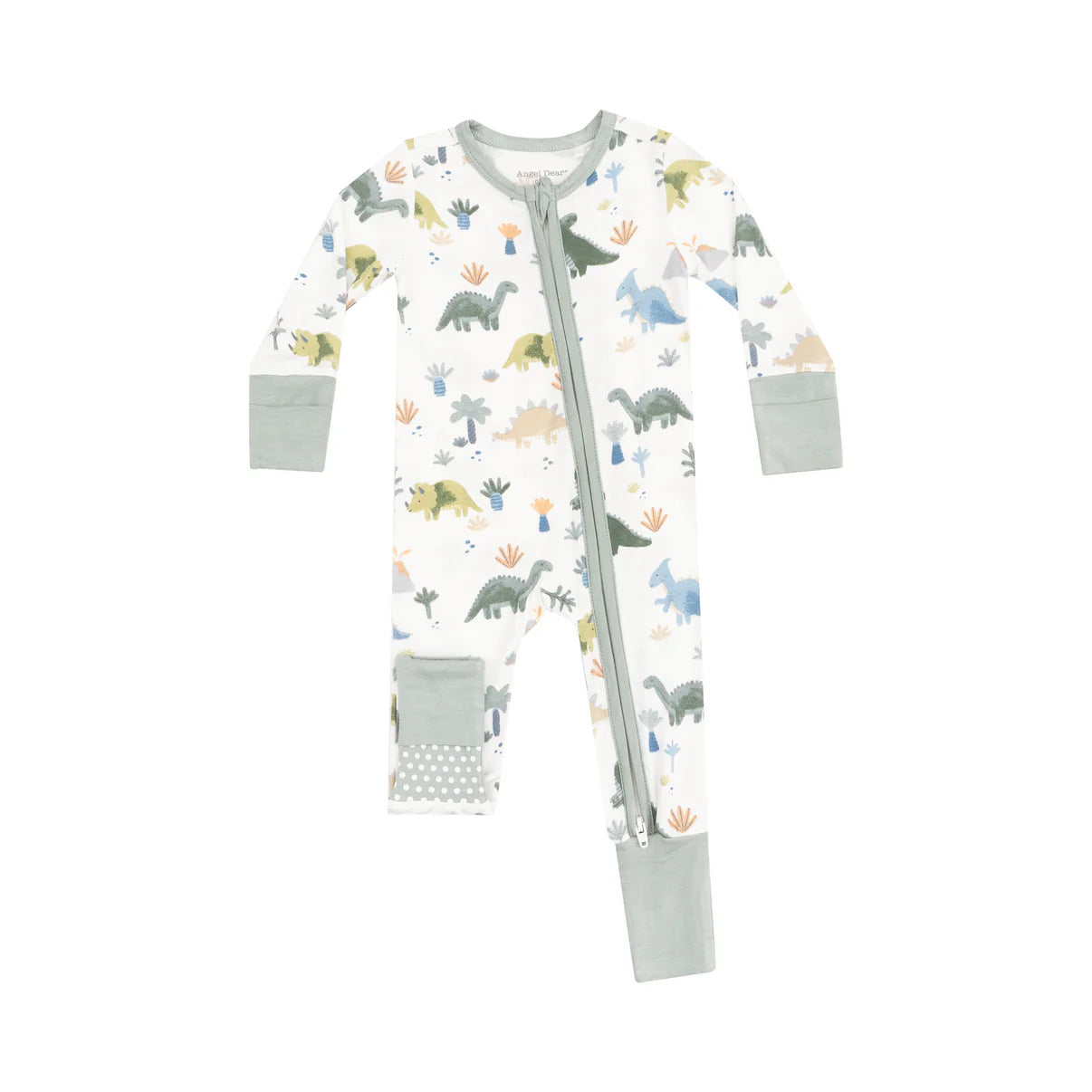 Zip Romper - Soft Dinos