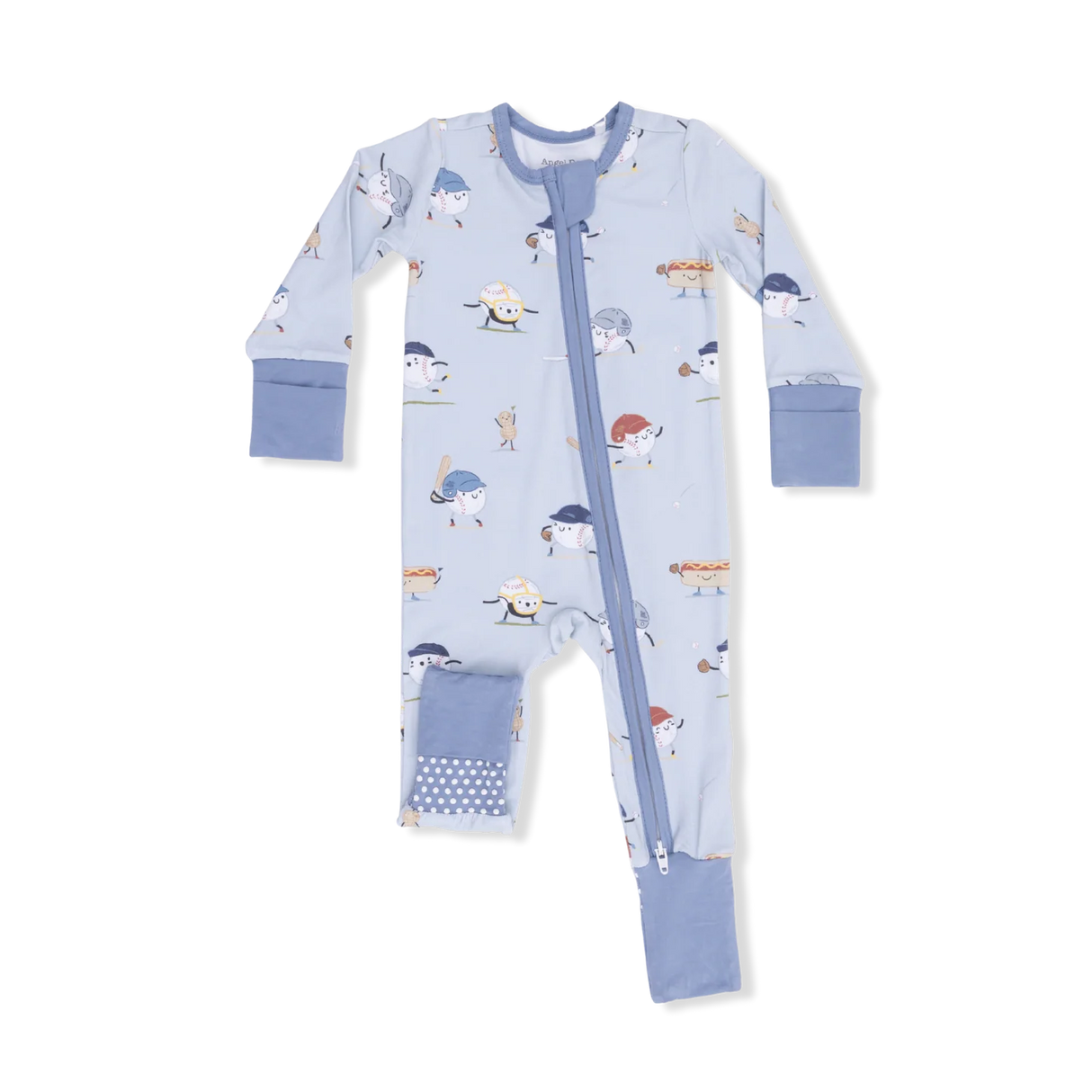 Zip Romper - Baseballs Playing Baseball