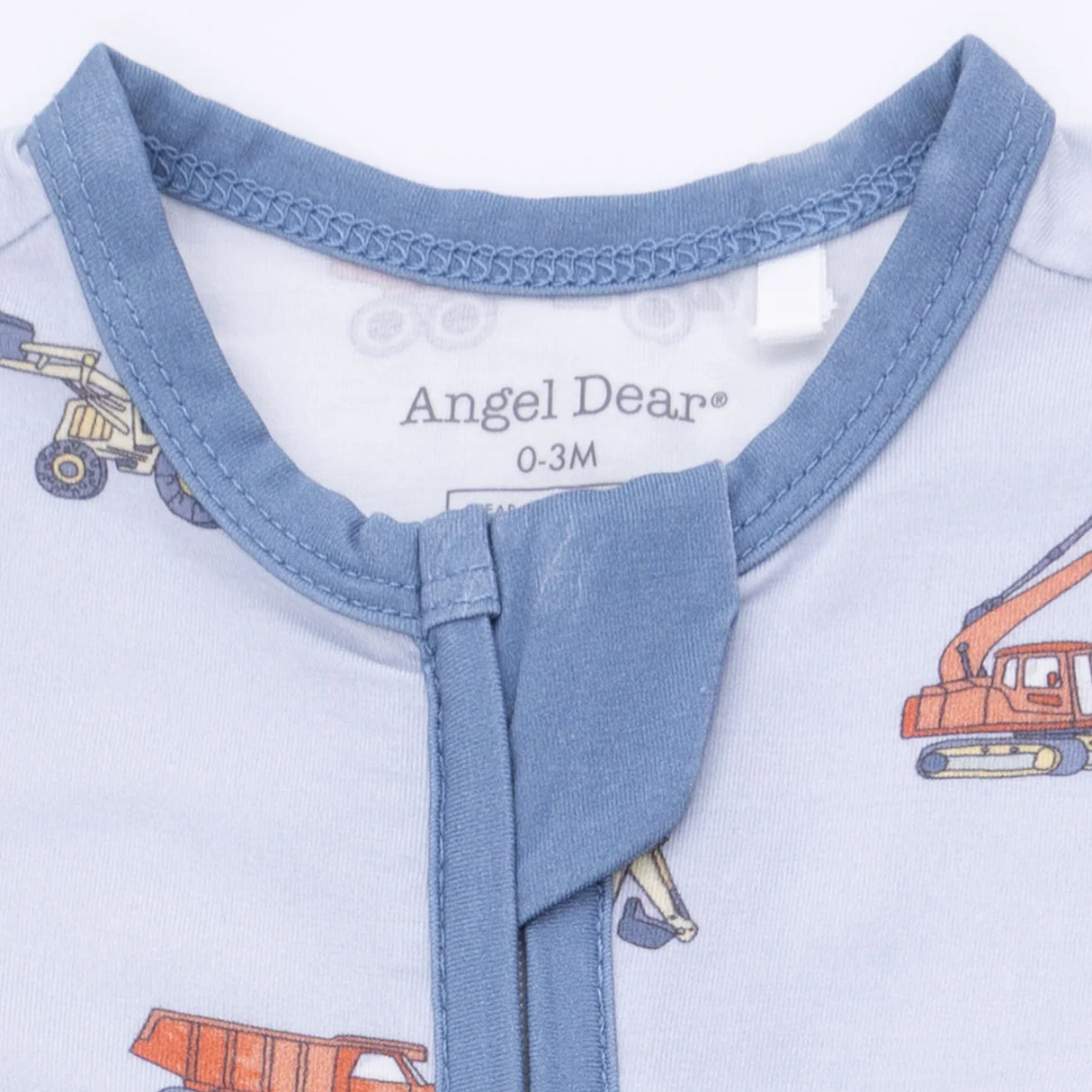 Zip Romper - Construction Vehicles