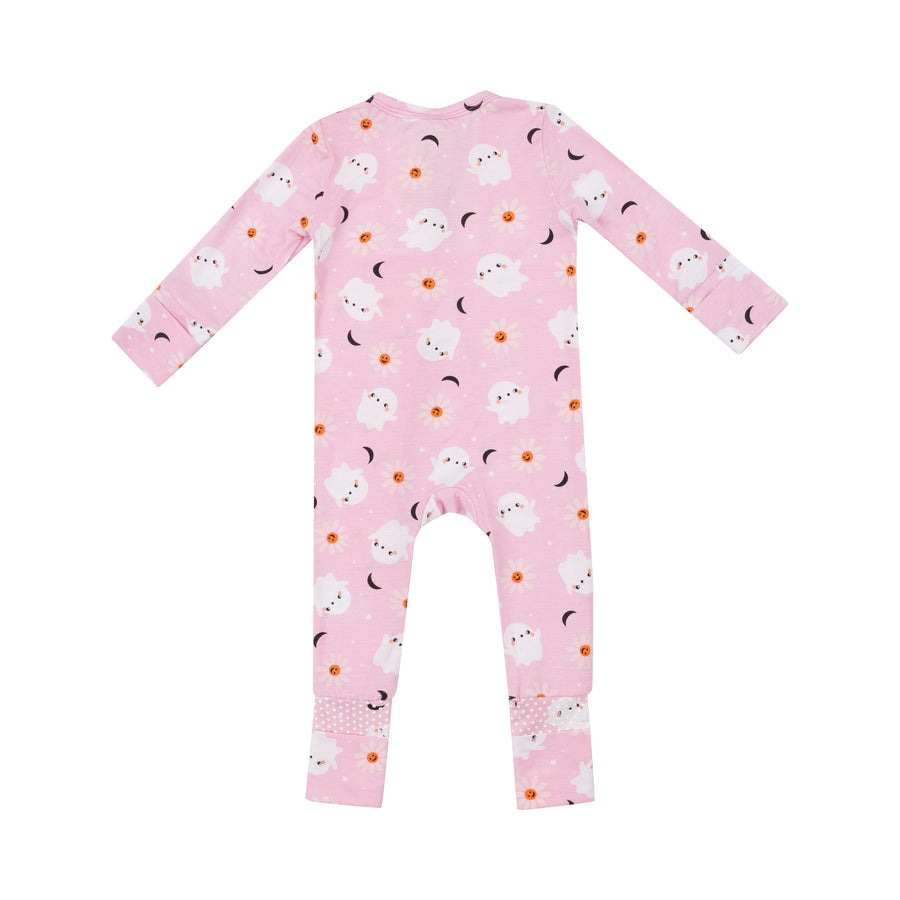 Zip Romper - Spooky Ghost