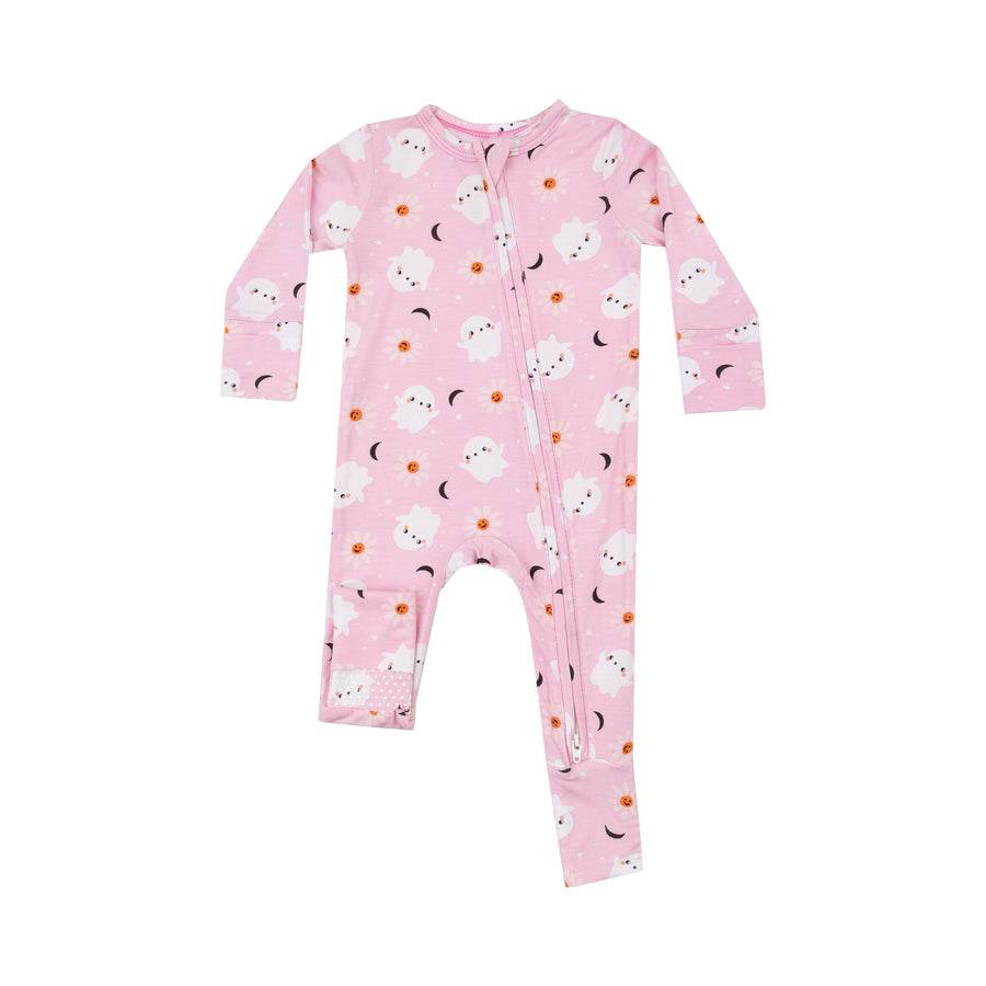 Zip Romper - Spooky Ghost