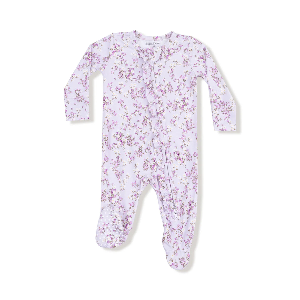 Ruffle Zip Footie - Sweet Dreams