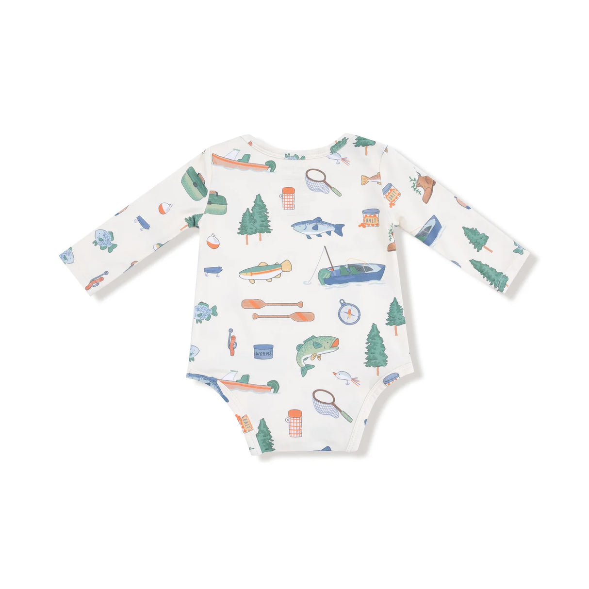Long Sleeve Bodysuit - Fishing Things