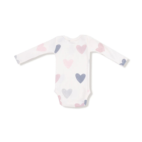 Long Sleeve Bodysuit - Hearts