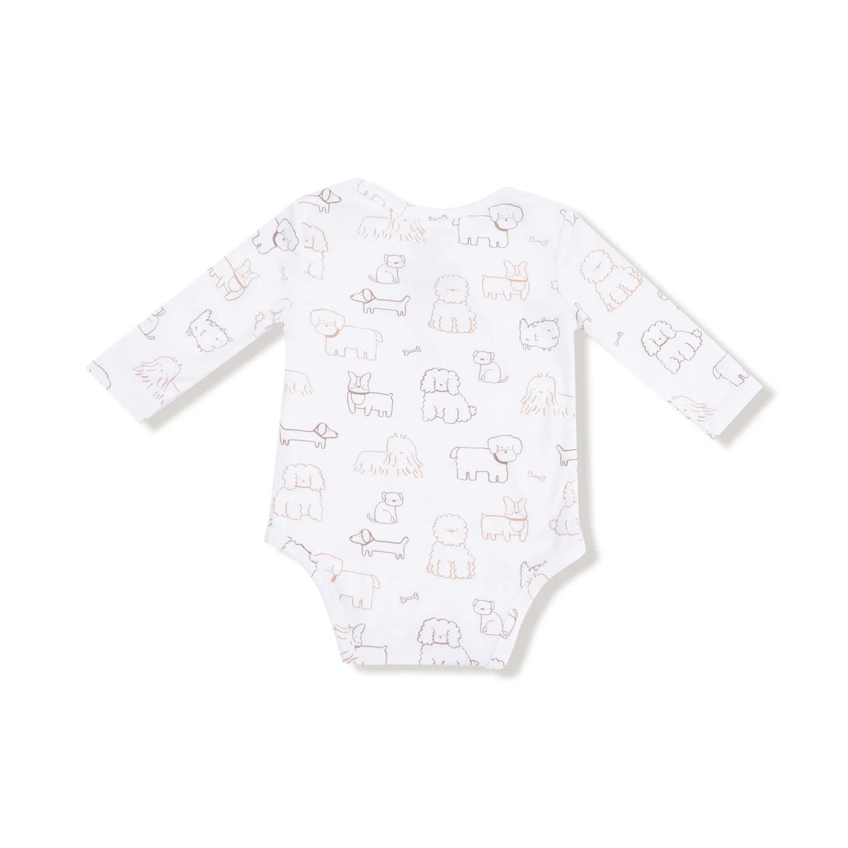 Long Sleeve Bodysuit - Neutral Pups
