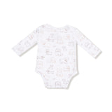 Long Sleeve Bodysuit - Neutral Pups