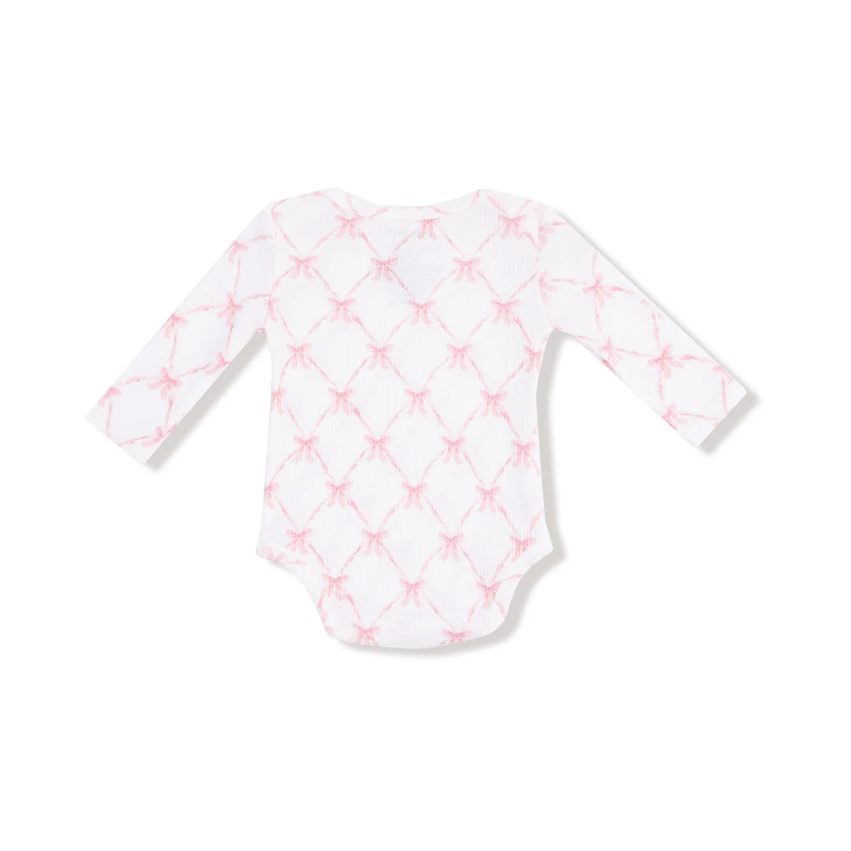 Long Sleeve Bodysuit - Ribbon Bow Trellis