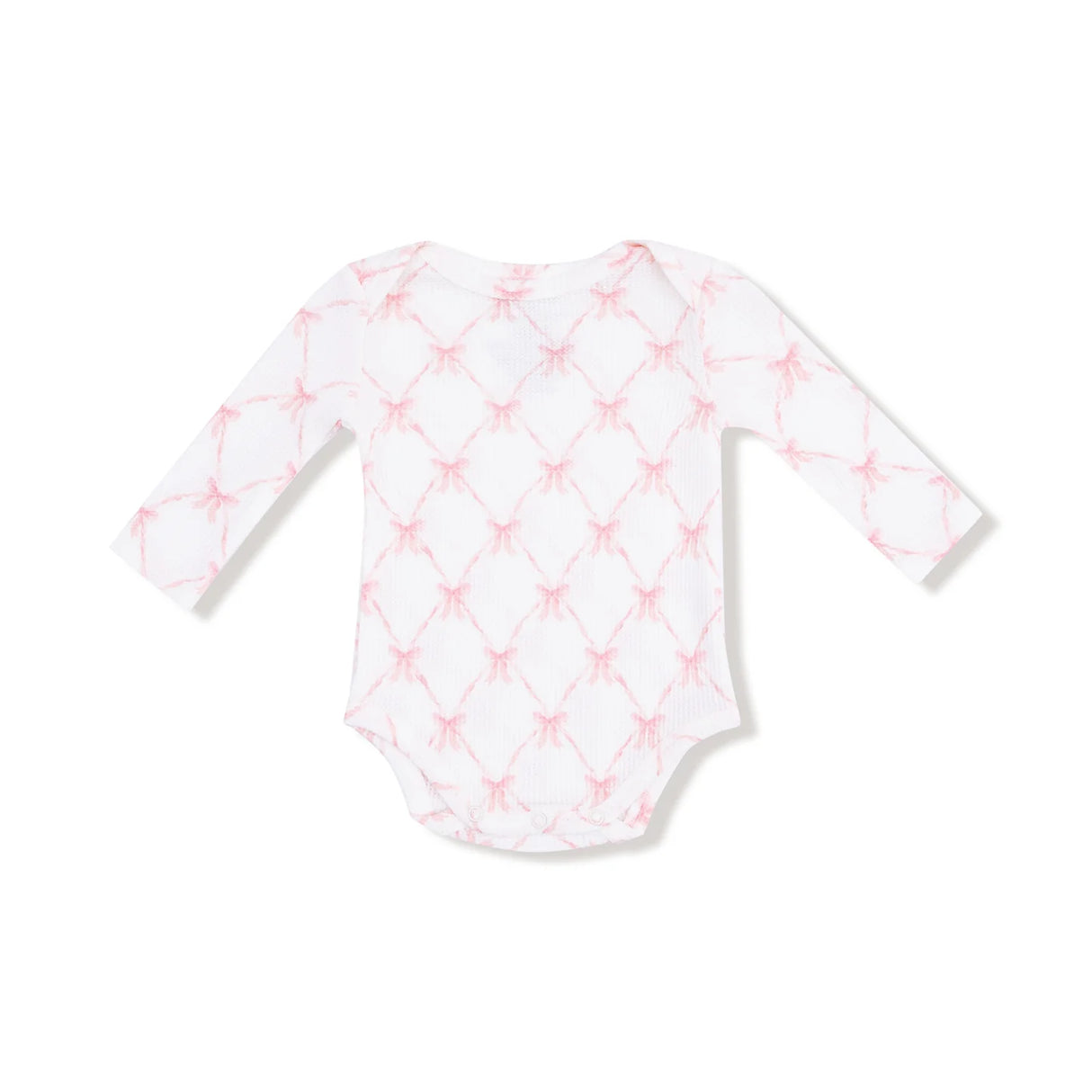 Long Sleeve Bodysuit - Ribbon Bow Trellis