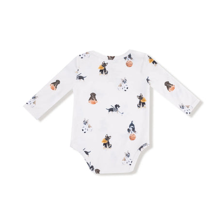 Long Sleeve Bodysuit - Sporty Puppies
