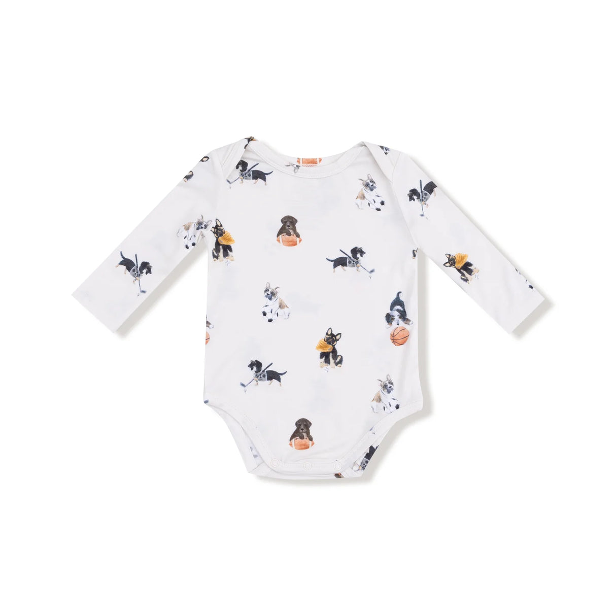 Long Sleeve Bodysuit - Sporty Puppies