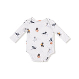 Long Sleeve Bodysuit - Sporty Puppies