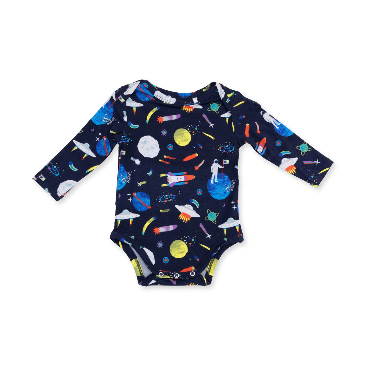 Long Sleeve Bodysuit - Astronauts and Rockets