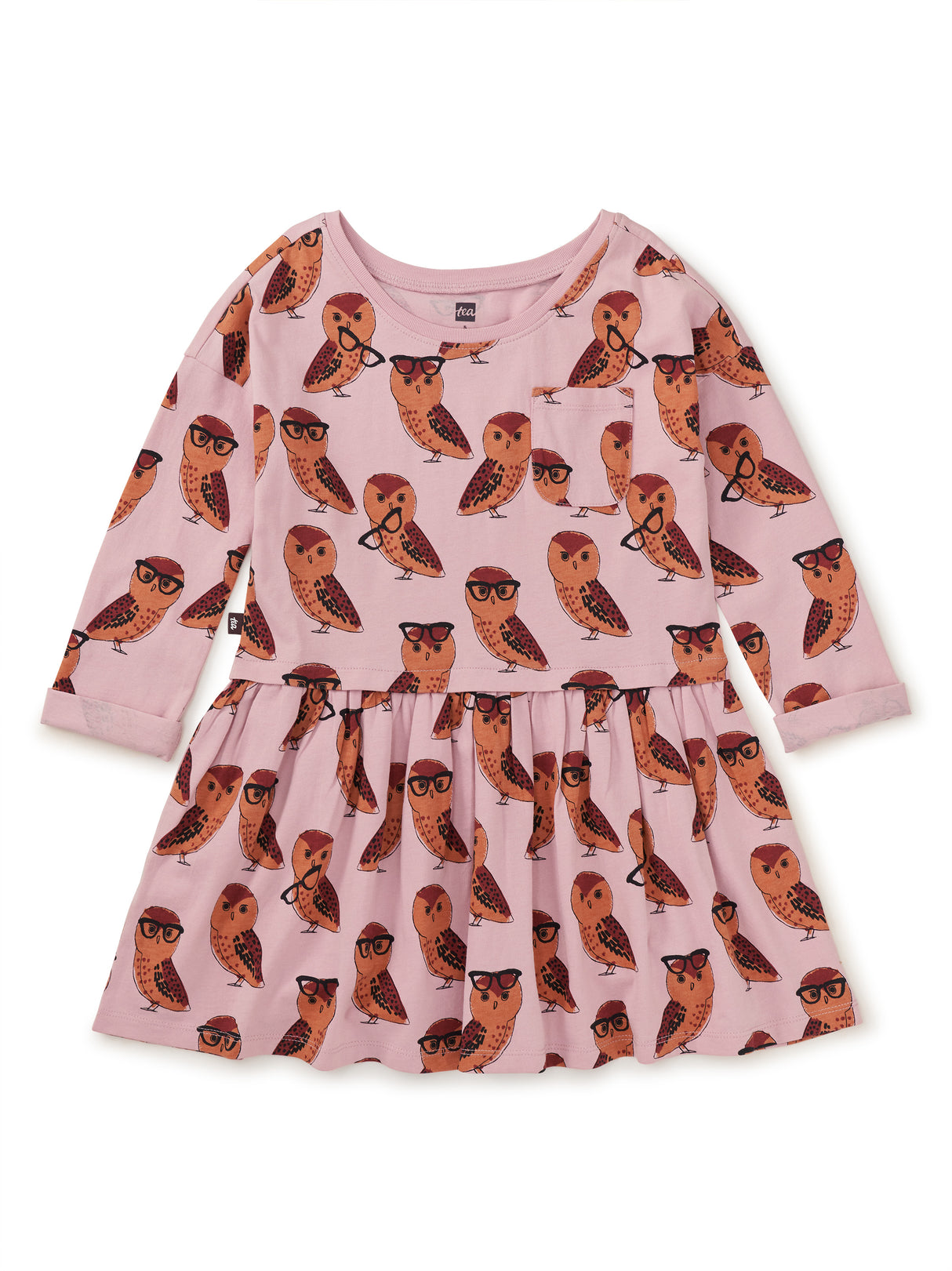 Pocket Play Dress - All Knowing Owl FINAL SALE