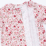 Ruffle Collar Romper - Serene Floral