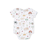 Short Sleeve Bodysuit - Cute Farm Animals