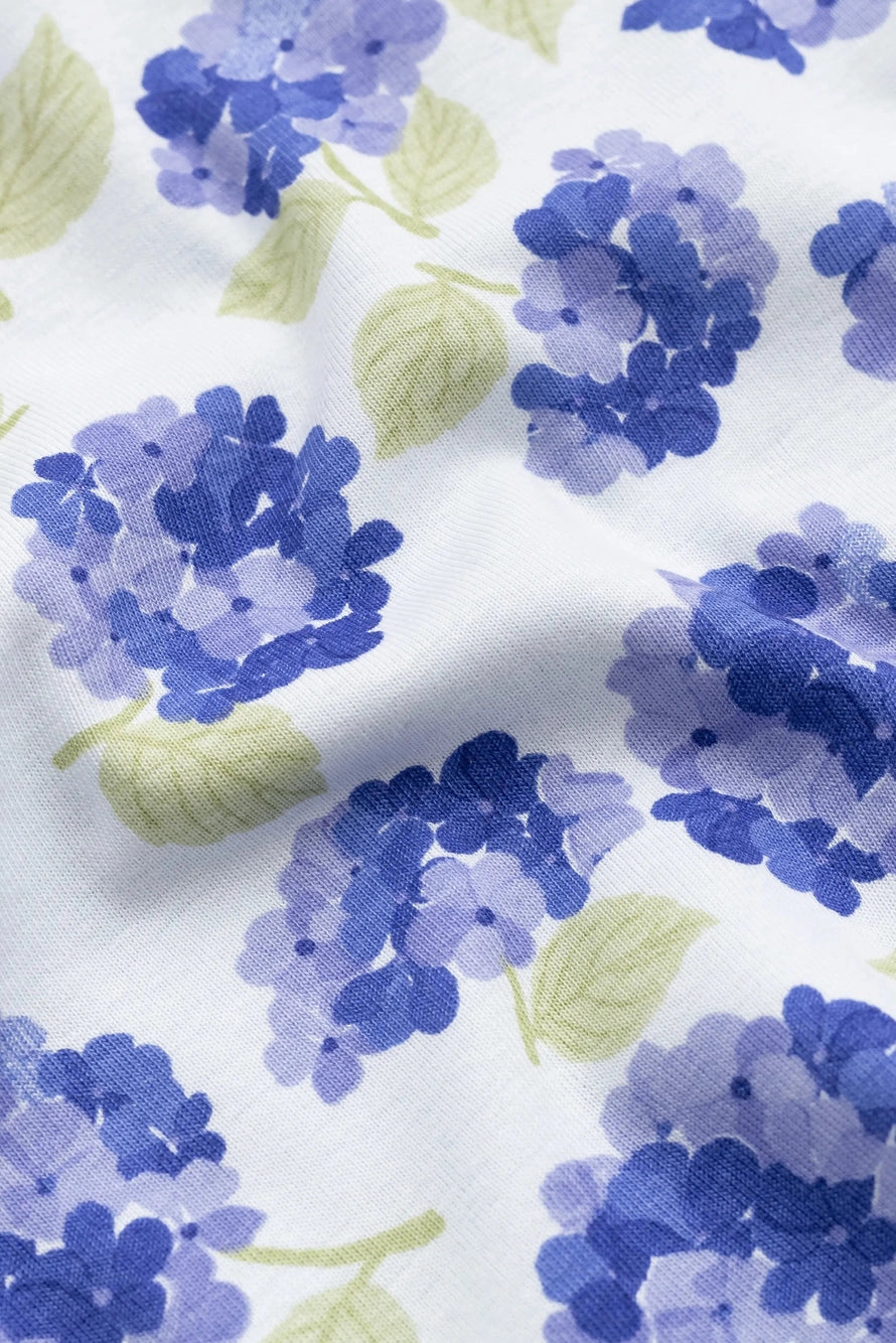 Zip Romper - Hydrangeas