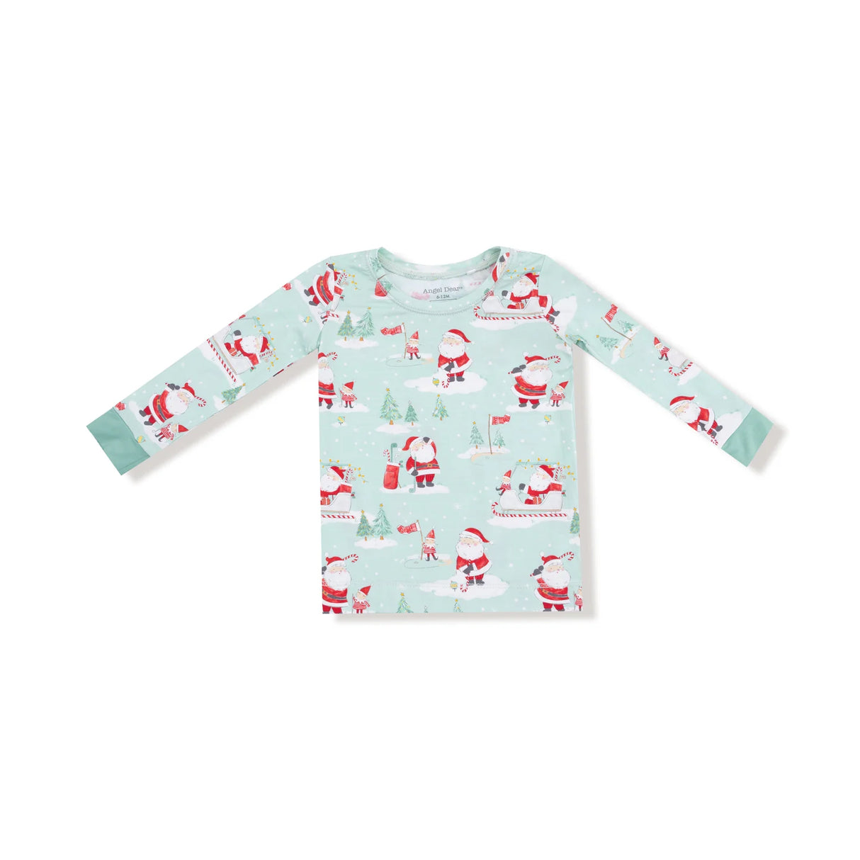 Long Sleeve Loungewear - Golfing Santa and Elves