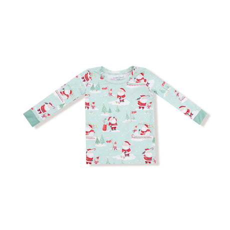 Long Sleeve Loungewear - Golfing Santa and Elves
